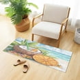 thumbnail image 4 of WOBOGO Coconut Orange Slice Carpet 39x20in Kitchen Bathroom Livingroom Plush Absorbent Non-Slip Floor Mat, 4 of 8