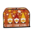 thumbnail image 6 of Toaster Covers 2 Slice, Happy Thanksgiving Three Gnomes Waterproof Bread Machine Cover Fits for Standard 2 Slice Toasters, Home Decor Toaster Protection with Hanging Rope, 6 of 7