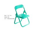 thumbnail image 2 of Mobile Phone Holder Mini Universal Portable Cute Chair Desktop Cell Phone Lazy Bracket for Watching TV-Green, 2 of 3