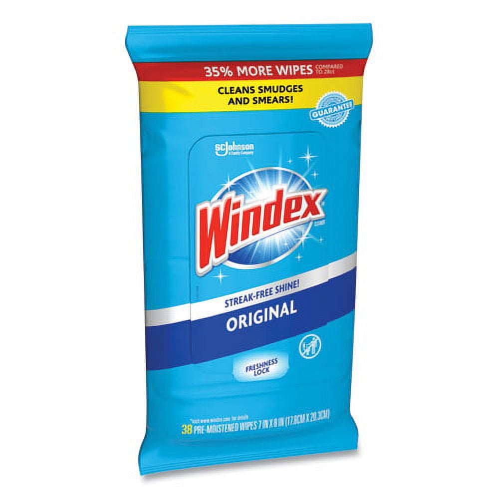 Glass And Surface Wet Wipe, Cloth, 7 X 8, 38/pack | Bundle of 2 Each