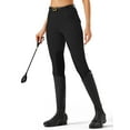 thumbnail image 6 of Women's Horse Riding Pants with Zipper Pockets Knee-Patch Schooling Tights Equestrian Breeches for Women Black S, 6 of 9