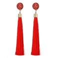 thumbnail image 2 of Jiaroswwei Bohemian Ethnic Flower Long Tassel Dangle Statement Earrings Women Jewelry Gift, 2 of 8