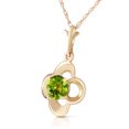 thumbnail image 2 of Galaxy Gold 14k 18" Yellow Gold Necklace with Peridot Bud, 2 of 3