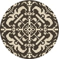 thumbnail image 1 of Ahgly Company Machine Washable Indoor Round Transitional Midnight Gray Area Rugs, 8' Round, 1 of 7