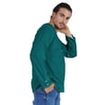 thumbnail image 3 of Atasi Indian KurtaÂ&nbsp;ForÂ&nbsp;Men Full Sleeve Shirts Solid Round Neck Ethnic Tee Shirt, 3 of 7