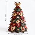 thumbnail image 5 of DIY Quilted Christmas Tree Kit, Santa Claus Themed DIY Tree Patchwork Kit, Portable Tabletop Ornament for Christmas Indoor Holiday Decoration, 5 of 5