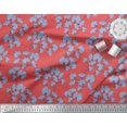 thumbnail image 3 of Soimoi polyester Crepe Fabric Yellow Blue Flower Floral Decor Fabric Printed Yard 52 Inch Wide, 3 of 3