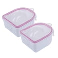 thumbnail image 1 of 2 piezas de cuenco para remojar uñas, bandeja para remojar esmalte de uñas, herramienta de spa para manicura, 1 of 8