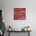 thumbnail image 2 of Great Big Canvas "Holiday Type II"  by Elizabeth Medley Burgundy Pink   Wrapped Canvas Print Wall Artwork, 2 of 7