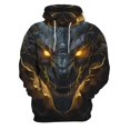 thumbnail image 3 of Sudadera con capucha con estampado 3D de dragón para hombre, sudaderas informales de gran tamaño, sudaderas con capucha de animales, ropa de calle, 3 of 5