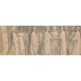 thumbnail image 2 of Thomas Stothard 18x9 Black Ornate Wood Framed Double Matted Museum Art Print Titled - Frieze of a Medieval Wedding, 2 of 5