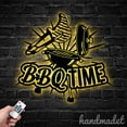 thumbnail image 3 of Handmadetneonsign Barber Shop Name Metal Wall Art LED Light, Hairstylist Salon Metal Sign Decor, 3 of 5