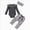 A124-Grey, variant on Gibobby Infant Baby Girls Clothes 0 3 6 9 12 18 24Months Girls One-Piece Bodysuit Solid Color Newborn Girls Long Sleeve Crew Neck Romper(0-3 Months,Beige)