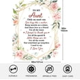 thumbnail image 2 of Aunt Gifts Blanket,Best Aunt Ever Gifts,Gifts for Aunt from Niece or Nephew,Aunt Birthday Gift,Great Aunt Gifts Birthday Gift Ideas Blankets 60"x50", 2 of 6