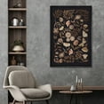 thumbnail image 2 of IDEA4WALL Framed Canvas Print Wall Art Set Butterfly & Flower Botanical in Dark Illustration Fine Art Decor Bohemian Nature Floral Retro Art for Living Room, Bedroom, Office - Black 24"x36", 2 of 5