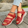 thumbnail image 5 of Dakaela Women's Walking Sandals Wide Width Soft Cushion Orthotic Athletic Summer Beach Dressy Shoes, 5 of 7