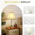 thumbnail image 2 of Medium Lamp Shades Set of 2, Cream Lamp Shade for Floor Lamps Table Lamps, 6.1"Top x 13"Bottom x 9.6"High, Scalloped Lamp Shade with Petal Edge Braid, Spider, Harp Holders Included, Assembly Required, 2 of 14