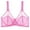*1-Pink, variant on VBVC Women's Breathable Sheer Mesh Bra,Adjustable Full Coverage Bra For Women,Ladies See Through Everyday Lingerie,White,Size XL
