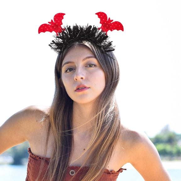 TABLZONE Costume Headdress Bat Headband Plastic 1Pack Costume Accessory Adults