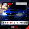thumbnail image 6 of ICBEAMER 8000K D2S D2C D2R Xenon Factory HID Direct Replacement for 66040 66240 85122 OEM Headlight low beam Color Light Blue bulb, 6 of 9