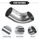 thumbnail image 4 of 2 Unidad Curva Codo Tubo Tubo, 2,01 DE 90° DIY Escape Tubo  para Auto, 4 of 7