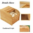 CNCEST Rice Dispenser Wood Rice Storage Container Kitchen Food