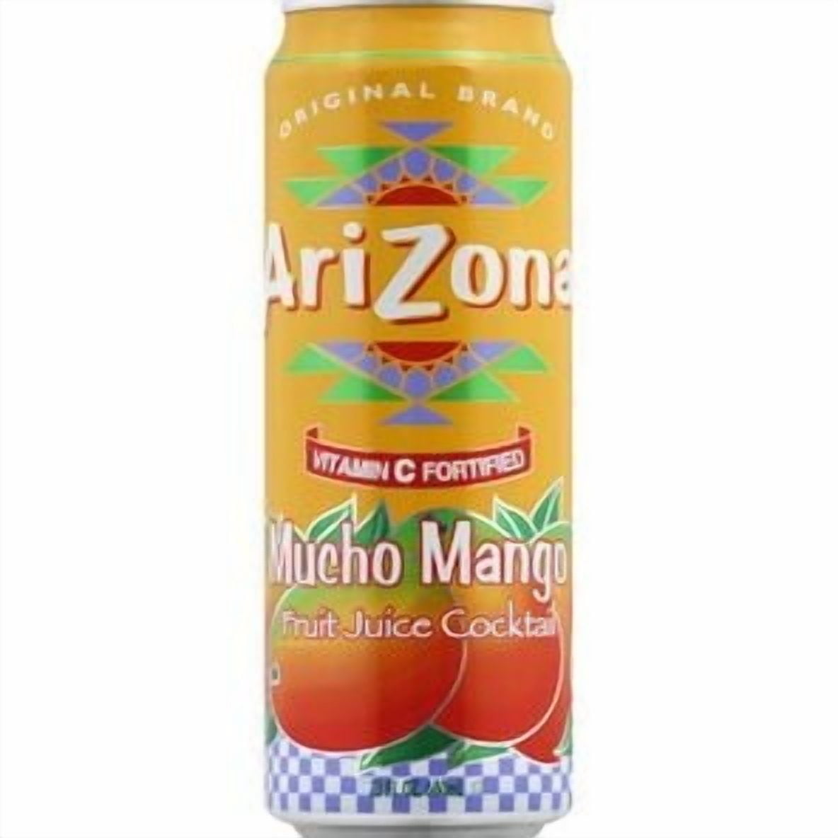 Arizona Grapeade and Mucho Mango Juice Drinks, 23 fl oz Cans, 12 Count (6 Each Flavor)