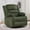Green 54 seat width, variant on Rocking Recliner Chair with 360-Degree Swivel, Manual 90°–150° Recline, Soft Corduroy Upholstery, Cup Holders and Side Pocket, 350-Lb Capacity for Living Room, Bedroom