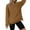 Brown sweater for women, variant on jtjvou Fleece Jacket Women Long Sleeve Warm Thick Casual Pullover Cozy Sweatshirt Soft Blouse Comfortable Crewneck Tops Fall Winter Outerwear Daily Fashion Brown S