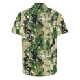 thumbnail image 4 of AHTJRT Stylish Men's Camouflage Print Button Down Short Sleeve Shirt Multicolor XL, 4 of 5