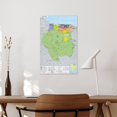thumbnail image 4 of Suriname Map Posters Posters Art Print Wall Photo Paint Poster Hanging Picture Family Bedroom Decor Gift 12x18inch(30x45cm), 4 of 6