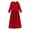 Red, variant on Flower Girl Dress,Toddler Girl Long Sleeve Scoop Neck Solid Loose Casual Maxi Princess Dress,Comfortable Daily Wear, Playtime Outfit for Kids,Toddler Girl Dress,Army Green,7-8 Years