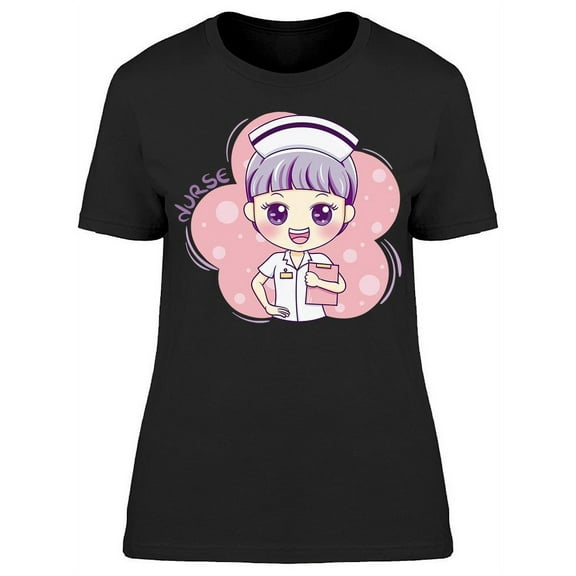 Adorable Cute Nurse Design T-Shirt Women -Image by Shutterstock, Female Medium
