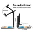 thumbnail image 3 of WIRESTER Black Foldable Phone Stand for Desk, Adjustable Portable Cell Phone Holder for iPhone 17, 16, 15, 14 and Android Smartphones - Seashells On The Beach, 3 of 6