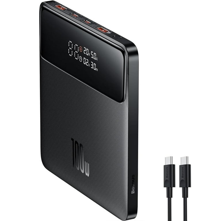Baseus Laptop Power Bank, 20000mAh 100W Fast Charging Portable
