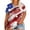 Hot-Red-1, variant on Patriotic USA Flag Women Plus Shirts Graphic 4th of July Tee Independence Day Tunic Tshirts