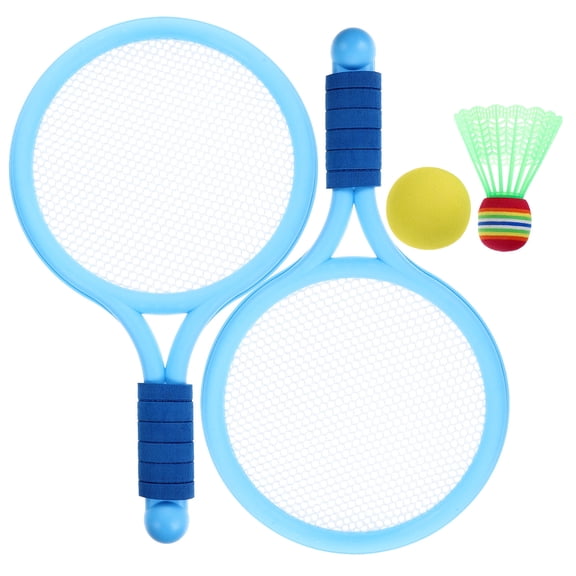 Supvox 2Pcs Practical Blue Plastic Racket for Outdoor Fitness and Athletic Ability Exercise