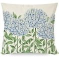 thumbnail image 6 of Blue Hydrangea Throw Pillow Covers 18x18 Inch Bless This Home Sweet Home Flower Welcome Spring Summer Decor Set of 4 Farmhouse Decorative Throw Pillows Cases Outdoor Decorations, 6 of 6