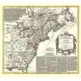 thumbnail image 3 of D Anville 16x15 Black Modern Wood Framed Wall Art Titled - North America with Virginia Colonies, 3 of 5