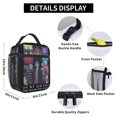 thumbnail image 6 of AJR Click Art Portable Lunch Bags Tote Shoulder Bag Insulated Lunch Boxes Picnic Beach Work, 6 of 9