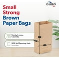 thumbnail image 5 of Duro Bag 2# Kraft Bags - 500 Count, 5 of 9