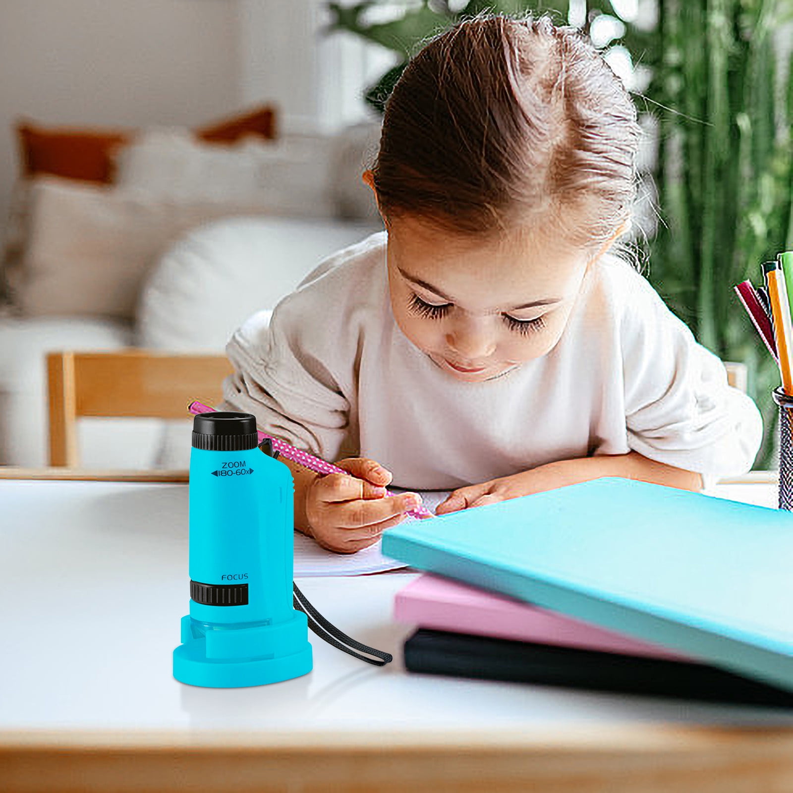 XEOVHV Clearance Minilabsters Miniscope Kids,2023 Upgraded, Mini Labsters Portable  Microscope,Miniscope for Kids Pocket Microscope for Scientific Experiment 