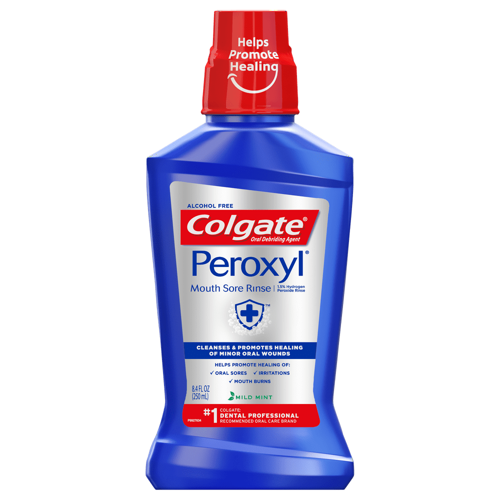 Colgate® Peroxyl® Mouth Sore Rinse, Mild Mint, 8.45 Fluid Ounce