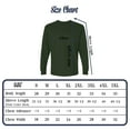 thumbnail image 2 of Gildan Men's Ultra Cotton Long Sleeve T-Shirt, Crewneck shirt, 9-Pack Forest Green Tee, L, 2 of 5