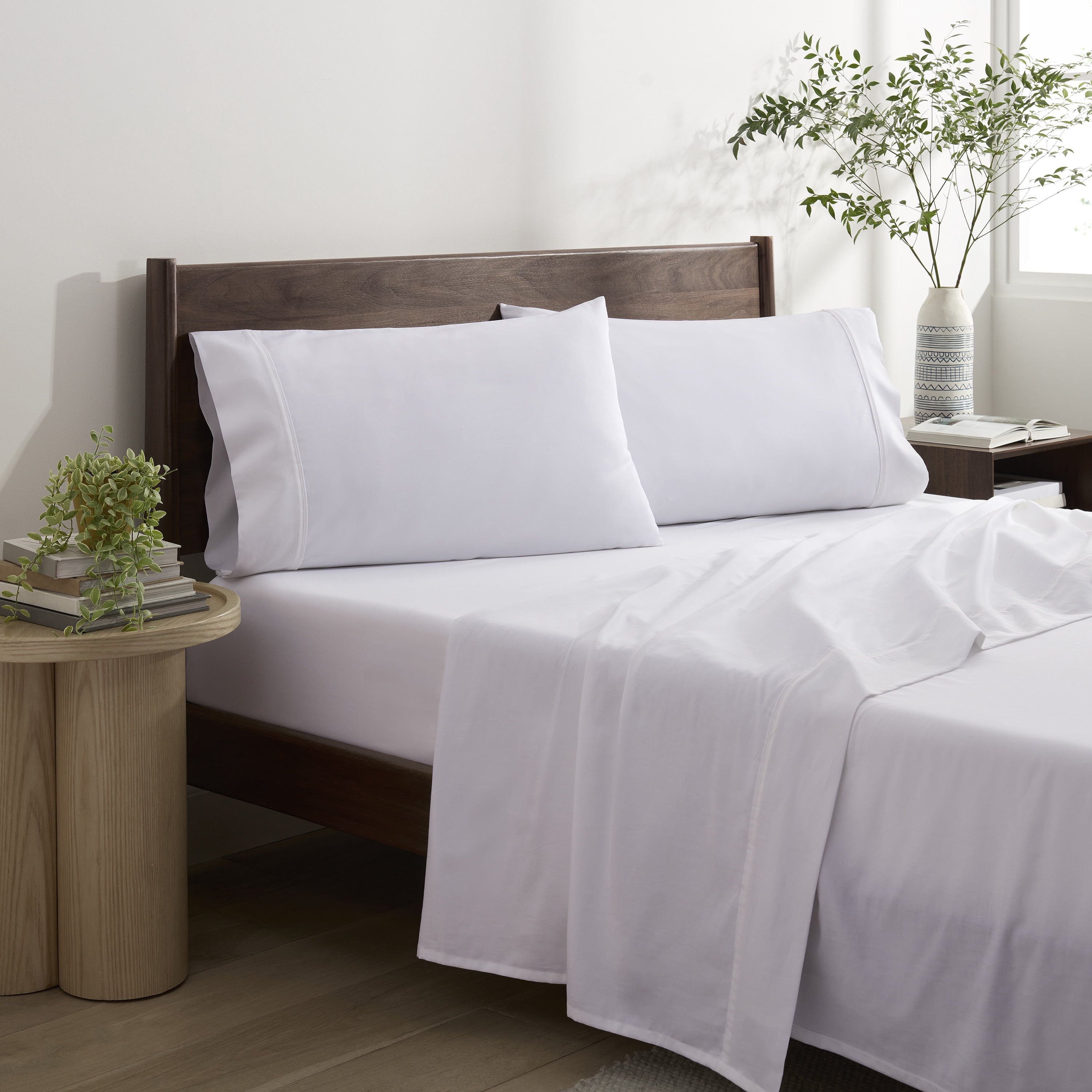 Martex Restore Cooling Bed Sheet Set, Twin, White