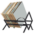 thumbnail image 3 of Tier Vinyl Record Storage Desktop Display Rack Bookshelf CD Stand Magazine, 3 of 4