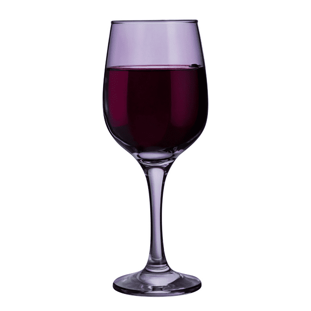 Set 6 Copas vidrio Cristal para Vino Tinto Lav Fame 480ML Color Malva