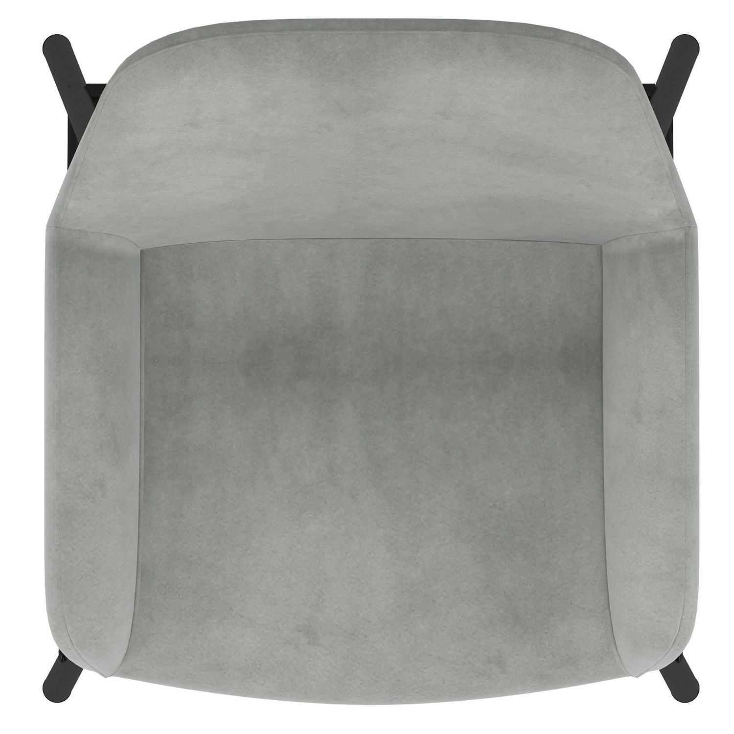 Set of 2 Modern Velvet 26" Counter Stool