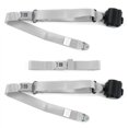 thumbnail image 1 of Triumph Spitfire 1962-1980 Standard 3 Point Gray & Grey Retractable Bench Seat Belt Kit - 3 Belts, 1 of 1