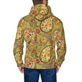 thumbnail image 5 of Zip Up Hoodies for Men - Yellow Paisley Long Sleeve Comfrt Men'S Fashion Hoodies & Sweatshirts, Jackets for Men Hoodies Pullover Clothing Clothes with Pouch, 5 of 5